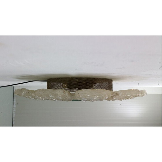 Image 1 of Specchio rotondo vintage in acrilico con illuminazione di Egon Hillebrand, Germania 1970