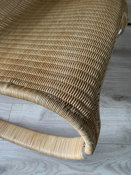 Image 1 of Fauteuil vintage en rotin design