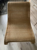 Vintage designer rattan armchair