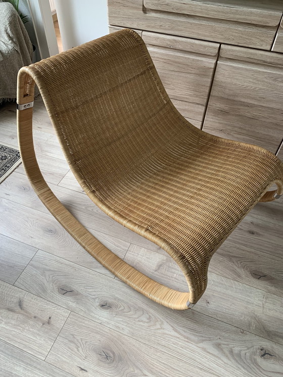 Image 1 of Fauteuil vintage en rotin design