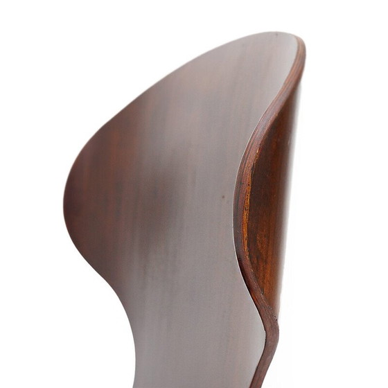 Image 1 of Set of 4 vintage "Lulli" chairs in metal and plywood by Carlo Ratti for Industria Legni Curvati, 1950