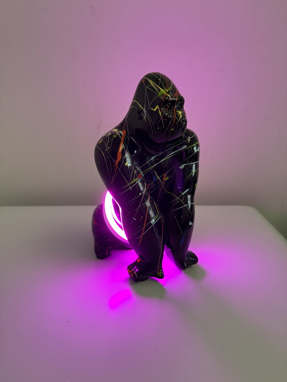 Image 1 of Scultura artistica a LED "Neon Gorilla"
