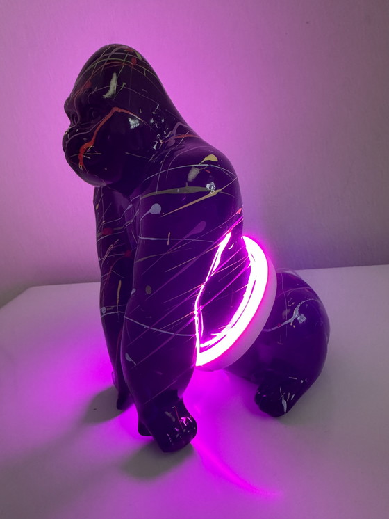 Image 1 of Scultura artistica a LED "Neon Gorilla"