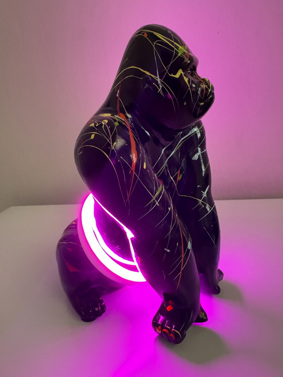 Image 1 of Scultura artistica a LED "Neon Gorilla"