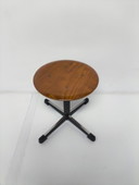 Marko Stool - Wooden Seat And Steel Base