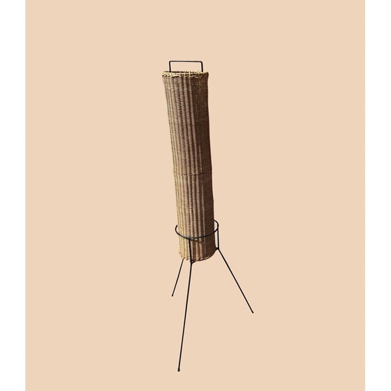 Image 1 of Vintage rattan floor lamp, 1960