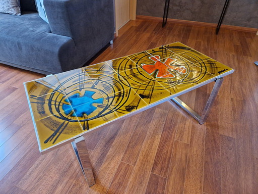 Denisco Vintage Ceramic Coffee Table