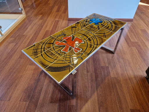 Denisco Vintage Ceramic Coffee Table