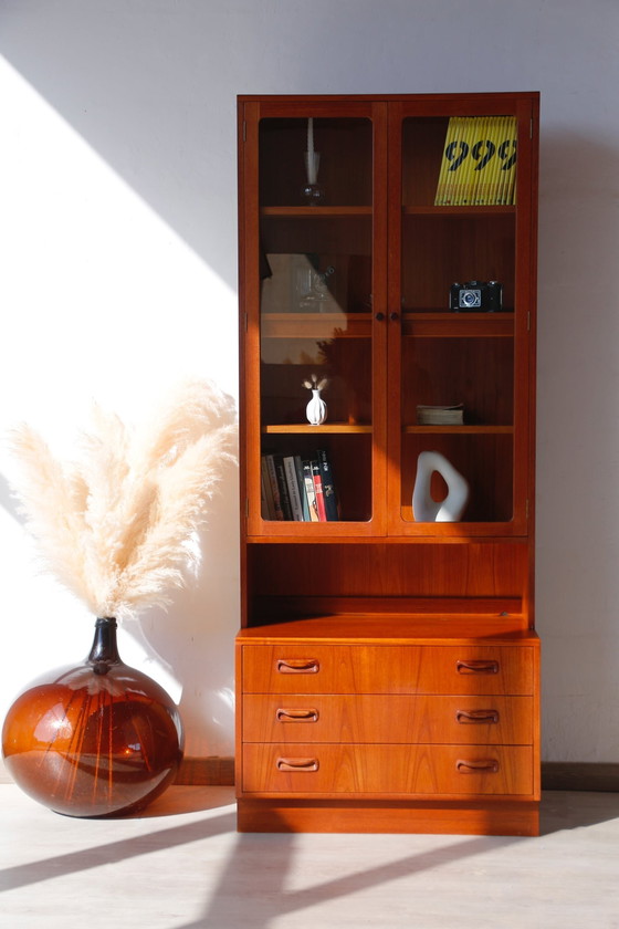 Image 1 of Vintage Bookcase With Lighting - E. Gomme - G Plan