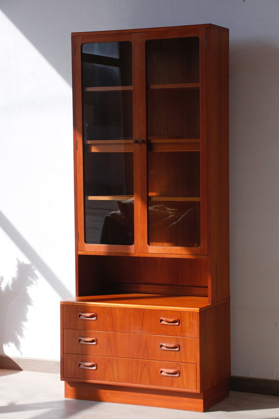 Image 1 of Vintage Bookcase With Lighting - E. Gomme - G Plan