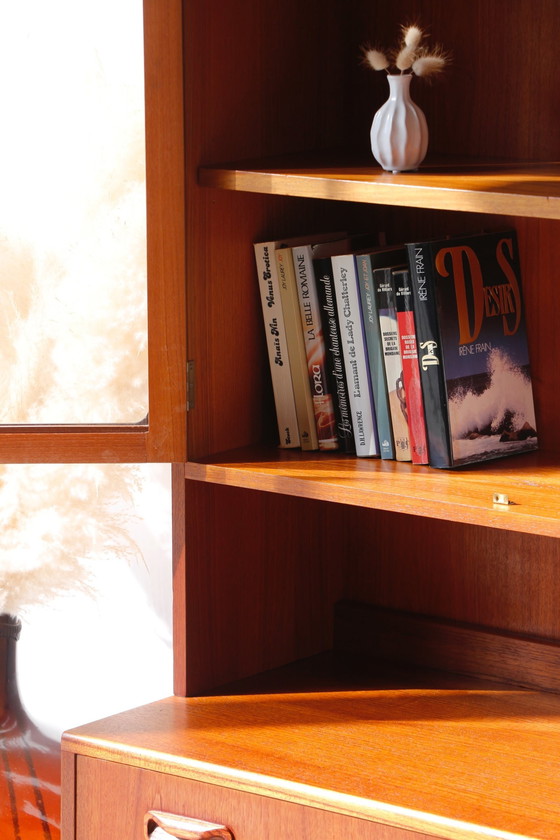 Image 1 of Vintage Bookcase With Lighting - E. Gomme - G Plan