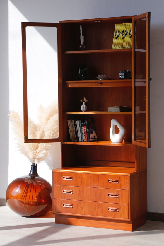 Image 1 of Vintage Bookcase With Lighting - E. Gomme - G Plan