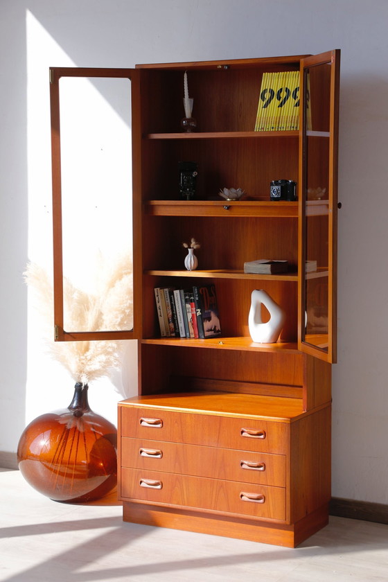 Image 1 of Vintage Bookcase With Lighting - E. Gomme - G Plan