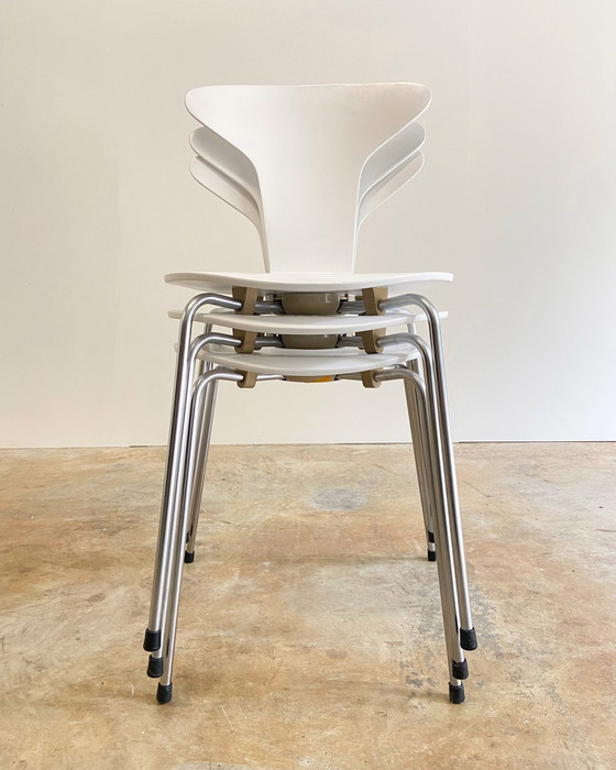 Image 1 of 3X Fritz Hansen Mosquito Chairs By Arne Jacobsen