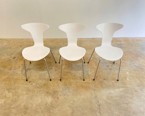 Image 1 of 3X Fritz Hansen Mosquito Chairs By Arne Jacobsen