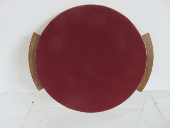 Image 1 of Large Scandinavian Blond Wooden Mirror Tray, 60s 70s