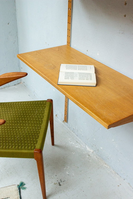 Image 1 of Hg Furniture shelving system wall shelf oak vintage