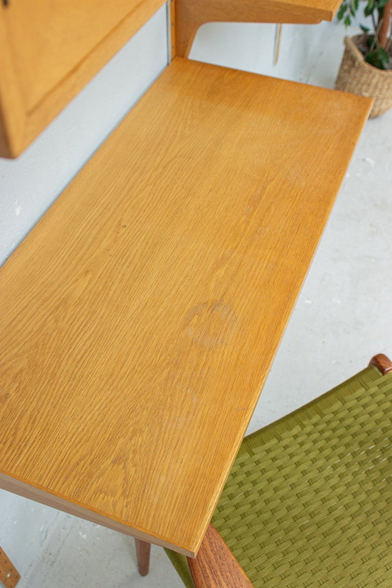 Image 1 of Hg Furniture shelving system wall shelf oak vintage