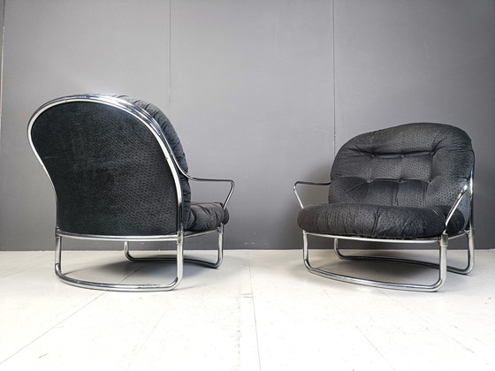 Image 1 of Model 915 Lounge Chairs By Carlo De Carli For Cinova, 1970S, Set Of 2