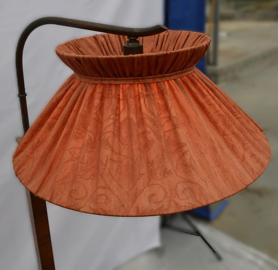 Image 1 of Art deco floor lamp with table from the 1930s