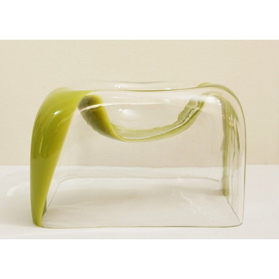 Image 1 of Vintage Murano glass vase by Carlo Nason for Mazzega Italy 1970s