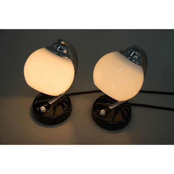 Image 1 of Coppia di lampade da tavolo vintage Art Déco, anni '30