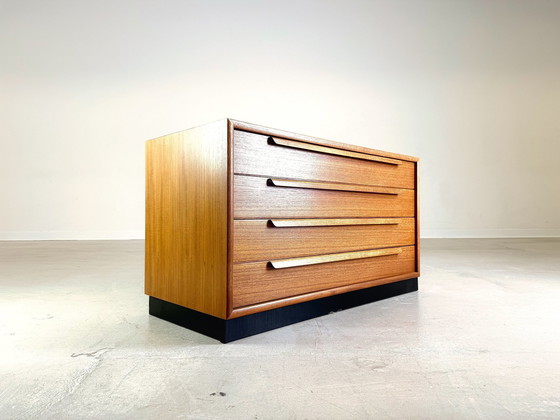 Image 1 of Mid - Century Wk furniture teak shelf cabinet bookcase vintage