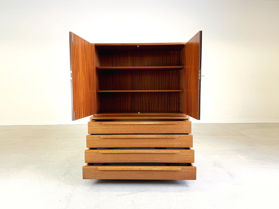 Image 1 of Mid - Century Wk furniture teak shelf cabinet bookcase vintage