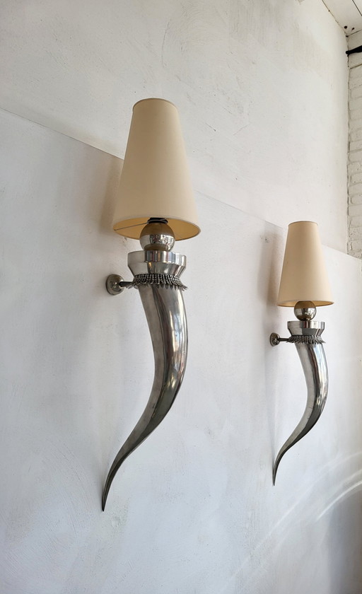 2X Large Italian Wall Lamps By Piero Figura For Atena