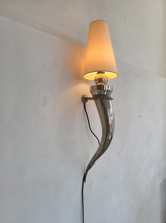 Image 1 of 2X Large Italian Wall Lamps By Piero Figura For Atena