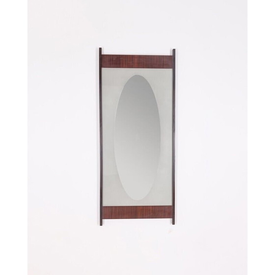 Image 1 of Specchio da parete vintage in palissandro, anni '60