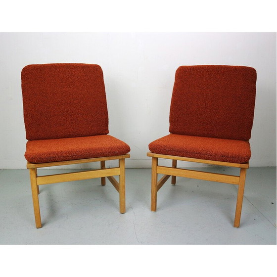 Image 1 of Set of 4 vintage side chairs model 3232 by Børge Mogensen for Frederica Stolefabrik, 1968