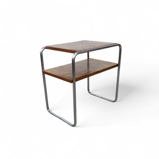 Bauhaus Tubular Steel Side Table B 12 By Marcel Breuer