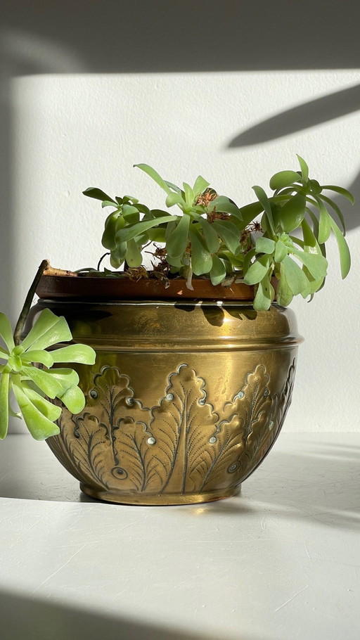 Art Nouveau Floral Deco Planter