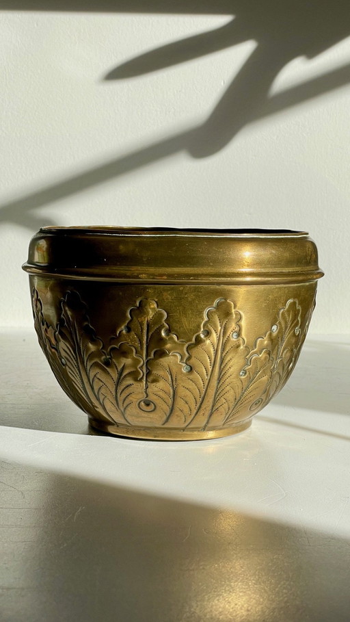 Art Nouveau Floral Deco Planter
