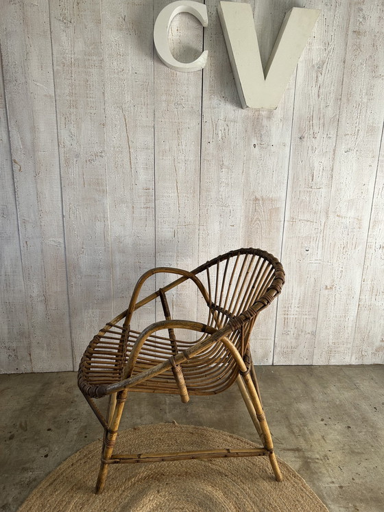 Image 1 of Rattan Armchair 1970