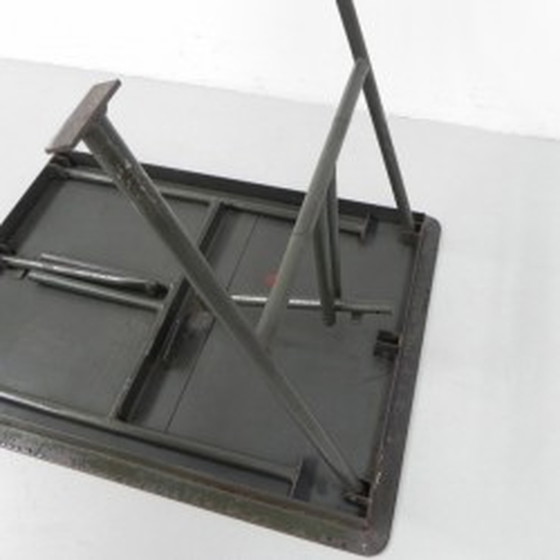 Image 1 of Industrial Steel Folding Table - 1950s