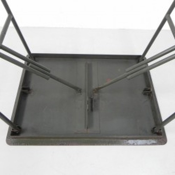 Image 1 of Industrial Steel Folding Table - 1950s