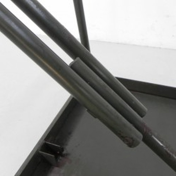 Image 1 of Industrial Steel Folding Table - 1950s