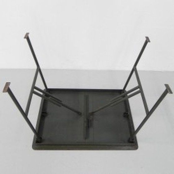 Image 1 of Industrial Steel Folding Table - 1950s