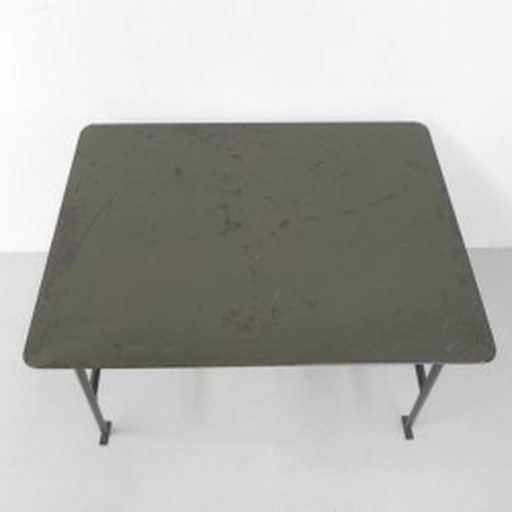 Industrial Steel Folding Table - 1950s