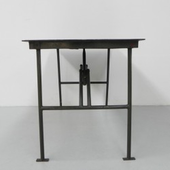 Image 1 of Industrial Steel Folding Table - 1950s