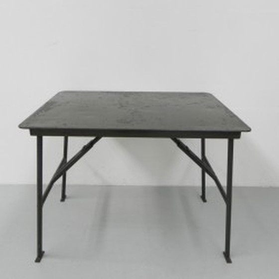 Image 1 of Industrial Steel Folding Table - 1950s