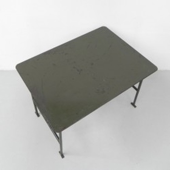 Image 1 of Industrial Steel Folding Table - 1950s