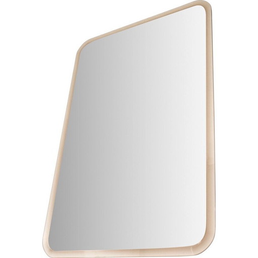 Specchio vintage in vetro fumé, Italia 1950