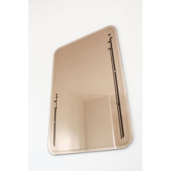Image 1 of Vintage mirror in smoked glass, Italy 1950