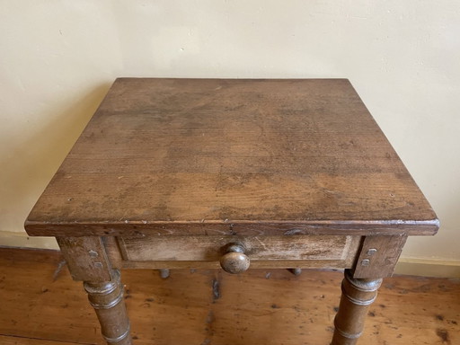 Table Side Table Faux Bamboo French