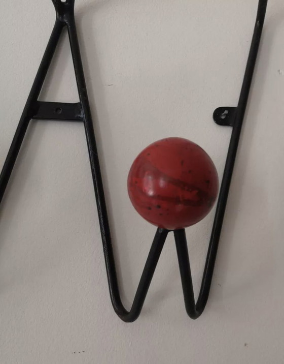 Image 1 of Black metal coat stand Roger Feraud, France 1960 - 1970