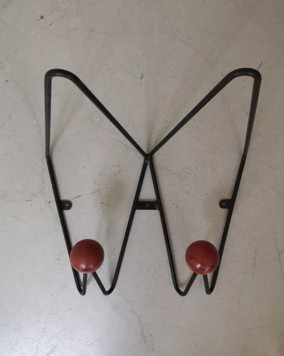 Image 1 of Black metal coat stand Roger Feraud, France 1960 - 1970