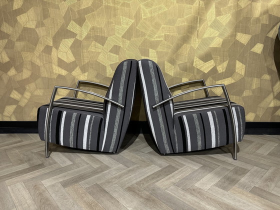 Image 1 of 2X Hermoso sillón con estructura tubular / sillón,